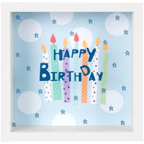 Bilderrahmen GOLDBUCH Wunscherfüller Ha. Birthday, weiß, 18x18x5