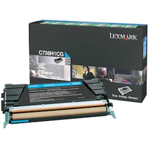 Toner LEXMARK C736H1CG 10K cyan