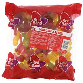 Winegum Red Band, assortiment, zak van 1 kg