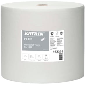 Industriaftørringspapir Katrin Plus 1-lag 320mmx1110m, 1 rulle
