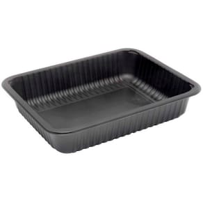 Plastbakke Færch 1-rums 1185 ml, 171x220x42 mm, sort, 608 stk