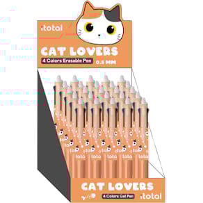 Tintenroller ITOTAL 4-farbig radierbar Cats, orange, 0,5 mm