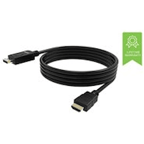 VISION Professional installation-grade DisplayPort to HDMI cable