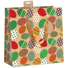 Geschenktasche SKORPION Ostereier, braun/bunt