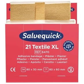 Pflaster Salvequick Textil, extra groß, 6×21 Stück