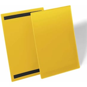 Lagerlomme Durable magnetisk A4 højformat, gul