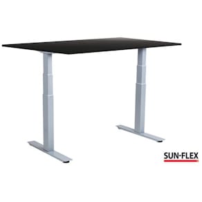 Bord SUN-FLEX VI höj/sänk 120x80 grå/sva