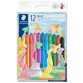 Vokskridt STAEDTLER Noris 12 farver, kasse à 100 pk