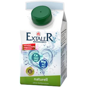 Mineralwasser EXTALER Naturell, 8 x 0,5L
