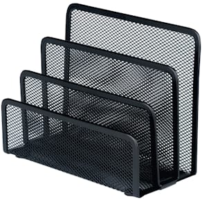 Brevbakke Tråd 3 rum sort metal