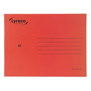 Hängmapp LYRECO A4 röd 25/fp
