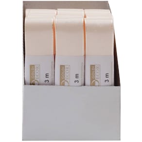 Taftband Goldina Basic, 25 mm x 3 m, creme