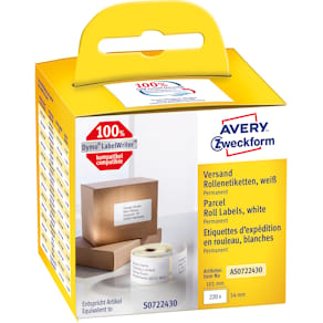 Etikett AVERY på rulle 101x54mm 220/fp