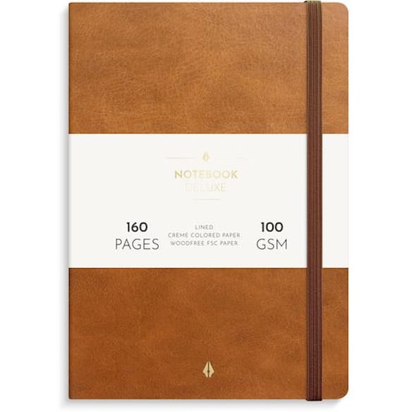 Notatbok BURDE Deluxe A5 cognac