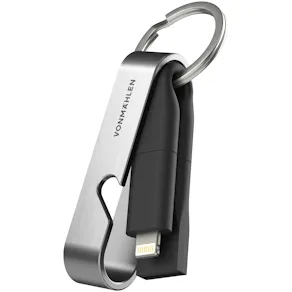 High Six - The 6-In-1 Charging Cable, Black/Silver