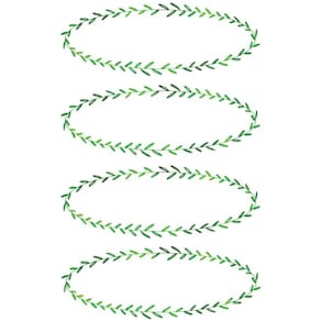 Haushaltsetikett Avery Zweckform Ranke, grün/weiß, 2 Blätter, 8er