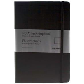 Notesbog BNT A5, sort, 80 g/m², karton 12 stk