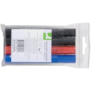 Permanentmarker Q-CONNECT M, 4 St., sortiert