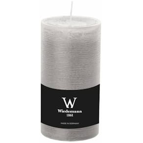 Stumpenkerze D-LUX MARBLE, betongrau, 130x68 mm