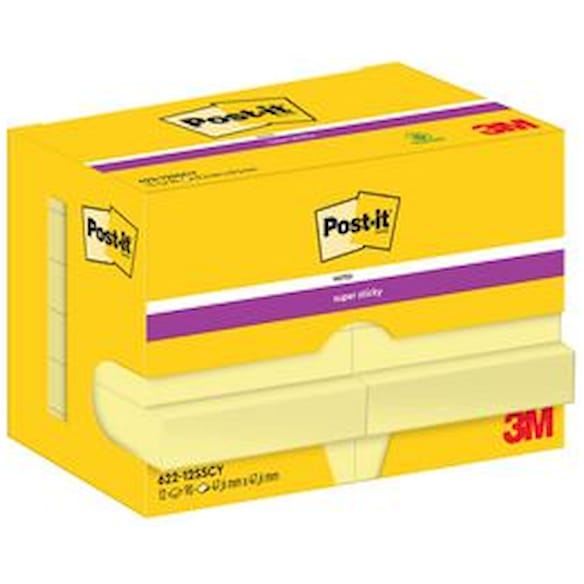 Notatblokk POST-IT SSN 51x51 CY (12)