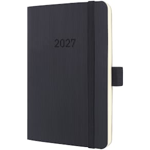 Buchkalender Sigel 2027, A6, schwarz