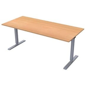 Skrivbord Ergofunk T 1400x800 Bok/Silver