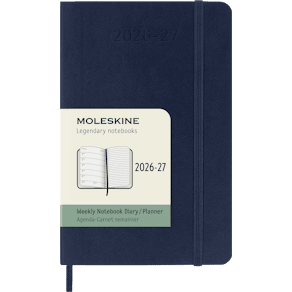 Classic Soft 18M 26/27 Week Note Pocket Sapphire Blue