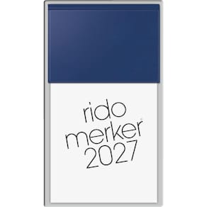 Tagesblock RIDO Merker 2027, dunkelblau
