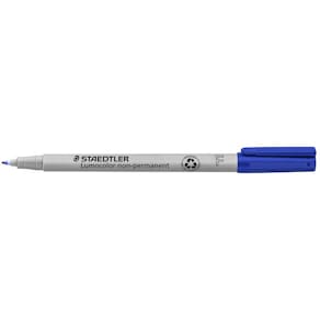 OH-Penna Staedtler Lumocolor Blå, fine, vattenlöslig, 10st