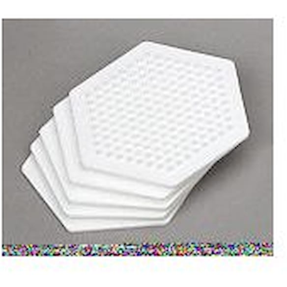 Perleplate sekskantet 9cm 5st