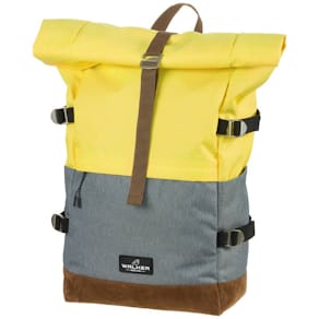 Schulrucksack Walker Roll Up Two, butter/grey