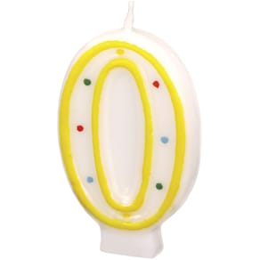Geburtstagskerze Riethmüller, Zahl 0