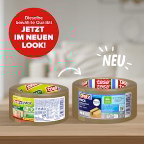 Packband tesa tesapack Eco & Ultra Strong ecoLogo, braun, 50 mm x
