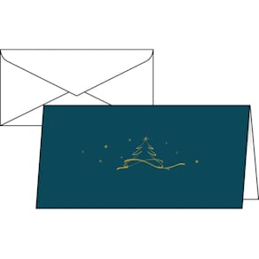 Weihnachtskarte Sigel Weihn.Design Christmas tree, 10 Stück