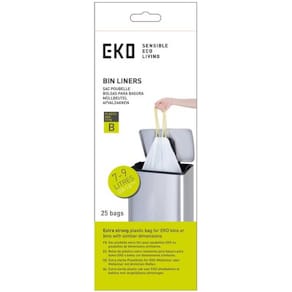 Avfallspose EKO B 40x45 7-9L hvit (25)