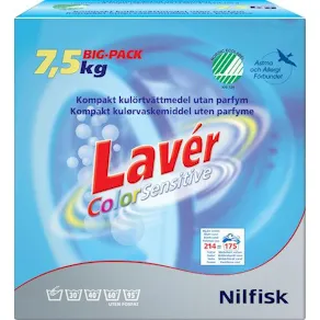 Tvättmedel Lavér Color Sensitive, 7,5kg