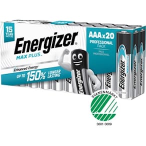 Batteri ENERGIZER Max Plus AAA 20/fp