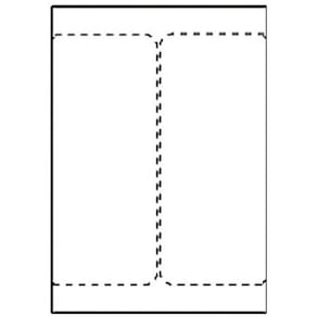 Transportetikett Laser, 105x220mm, (DFDS Fraktpak, DHL) 500/fp