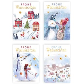 Weihnachtsanhänger, 5 St. sortiert