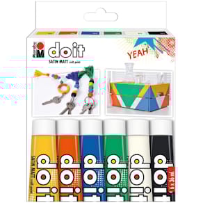 Acrylfarben-Set Marabu Basic Acryl, 6 St., sortiert