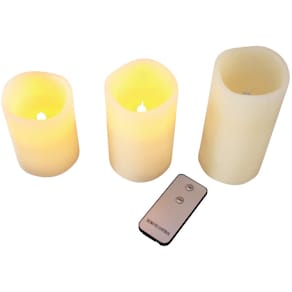 LED Kerzen PBS, 3er-Set, sortiert, mit Fernbedienung
