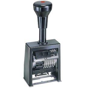 Nummerstempel REINER B6K6, 6 cifre, sort