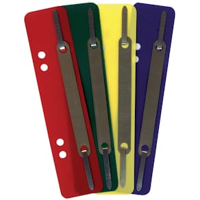 Heftstreifen Q-Connect, PP, 34 x 150 mm, 250 St., sortiert