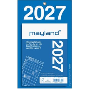 Vægkalender Mayland Tear-Off 137x233 mm, 2027, FSC
