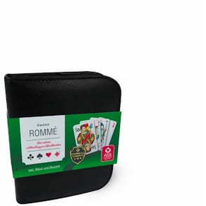 Spielkarten ASS Rommé Canasta Bridge, 2 x 55 Blatt, Kunstlederet