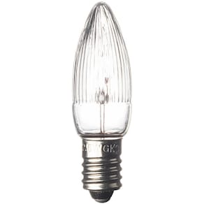Reservlampa E10 14V 3W klar 3-pack