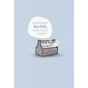 Geburtstagskarte Eulzer, geprägt