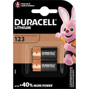 Batterij Duracell Ultra Lithium 123, blister van 2 stuks