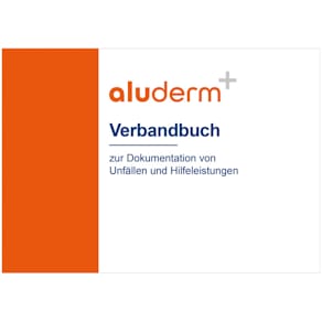 Verbandbuch aluderm+silber, DIN A5