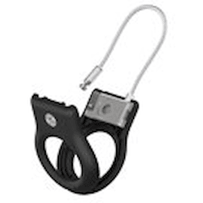 Secure Holder with Wire Cable for Airtag - Black